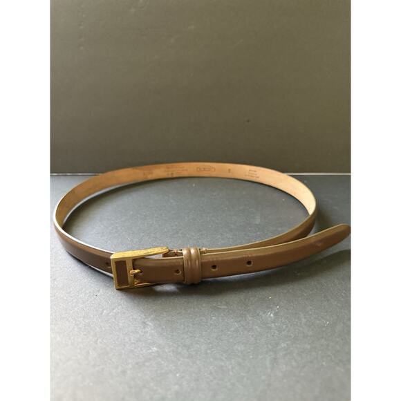 Talbots Accessories - Talbots Womens Leather Belt Size S Brown Made In Italy Classic Career Minimalist